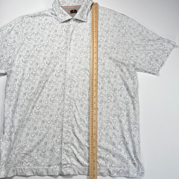 Left Coast Tee Men's XL White Short Sleeve Button Down Shirt‎ - Picture 10 of 11